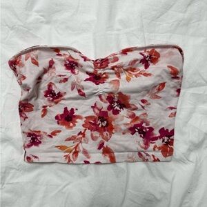 ❄️ Garage Pink Floral Tube Top​​​​